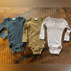 Jamie Kay LS onesie bundle. 6-12m.